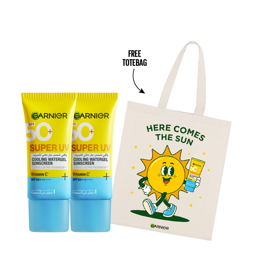 Garnier - Super UV Cooling Watergel Sunscreen SPF50+ Duo Pack Bundle