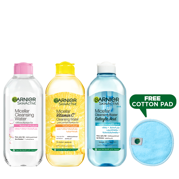 Garnier - Triple Pack Micellar Water 400ml Bundle