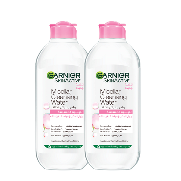 Garnier SkinActive - Micellar Cleansing Water Duo Pack Bundle