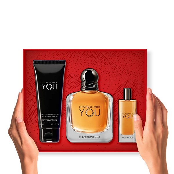 Giorgio Armani - Emporio Armani Stronger With You Eau De Toilette Set ( EDT100ml + EDT10ml + SG75ml )