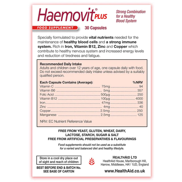 Health Aid - Haemovit Plus