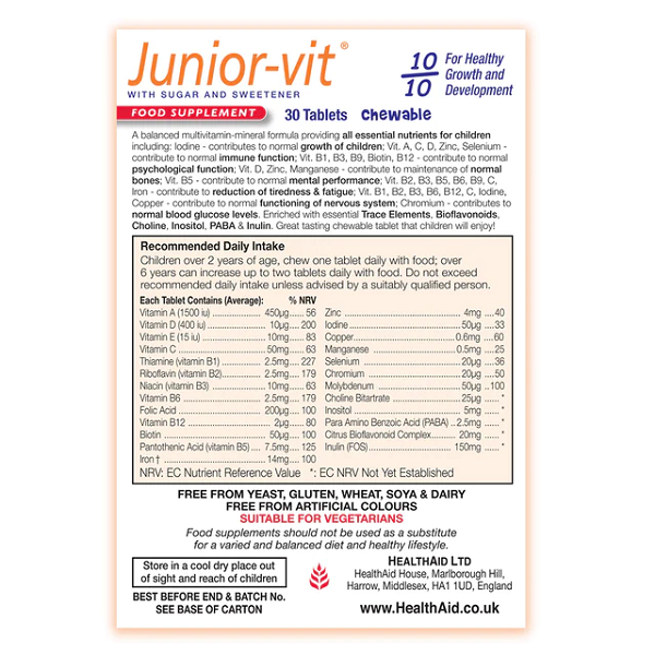 Health Aid - Junior Vit 30
