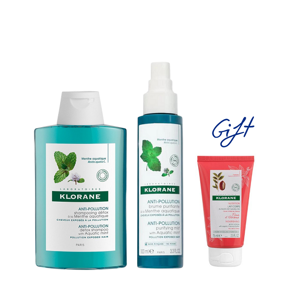 Klorane - Anti Pollution Shampoo & Mist Bundle