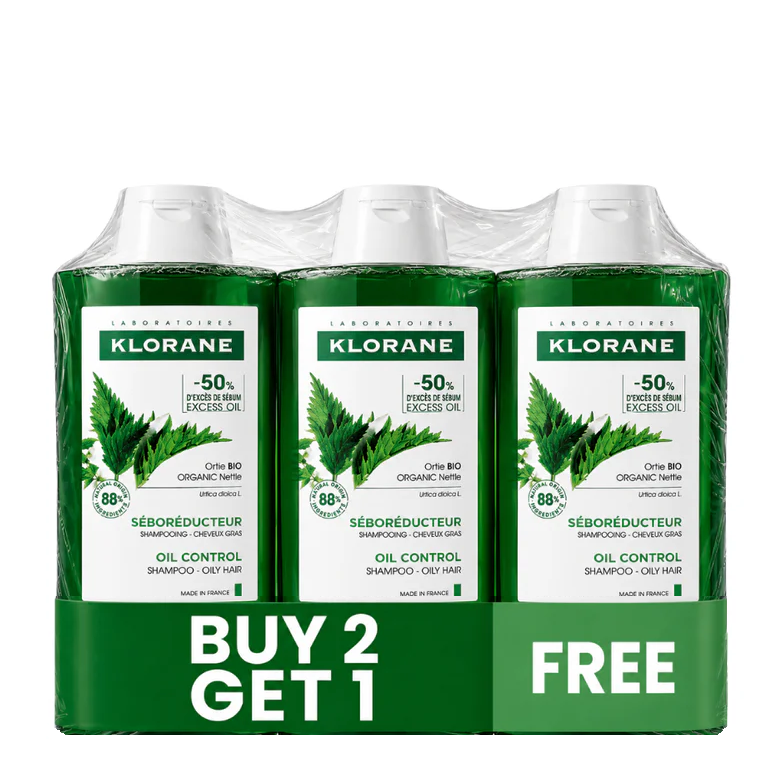 Klorane - Oil Control Shampoo Buy 2 Get 1 Free
