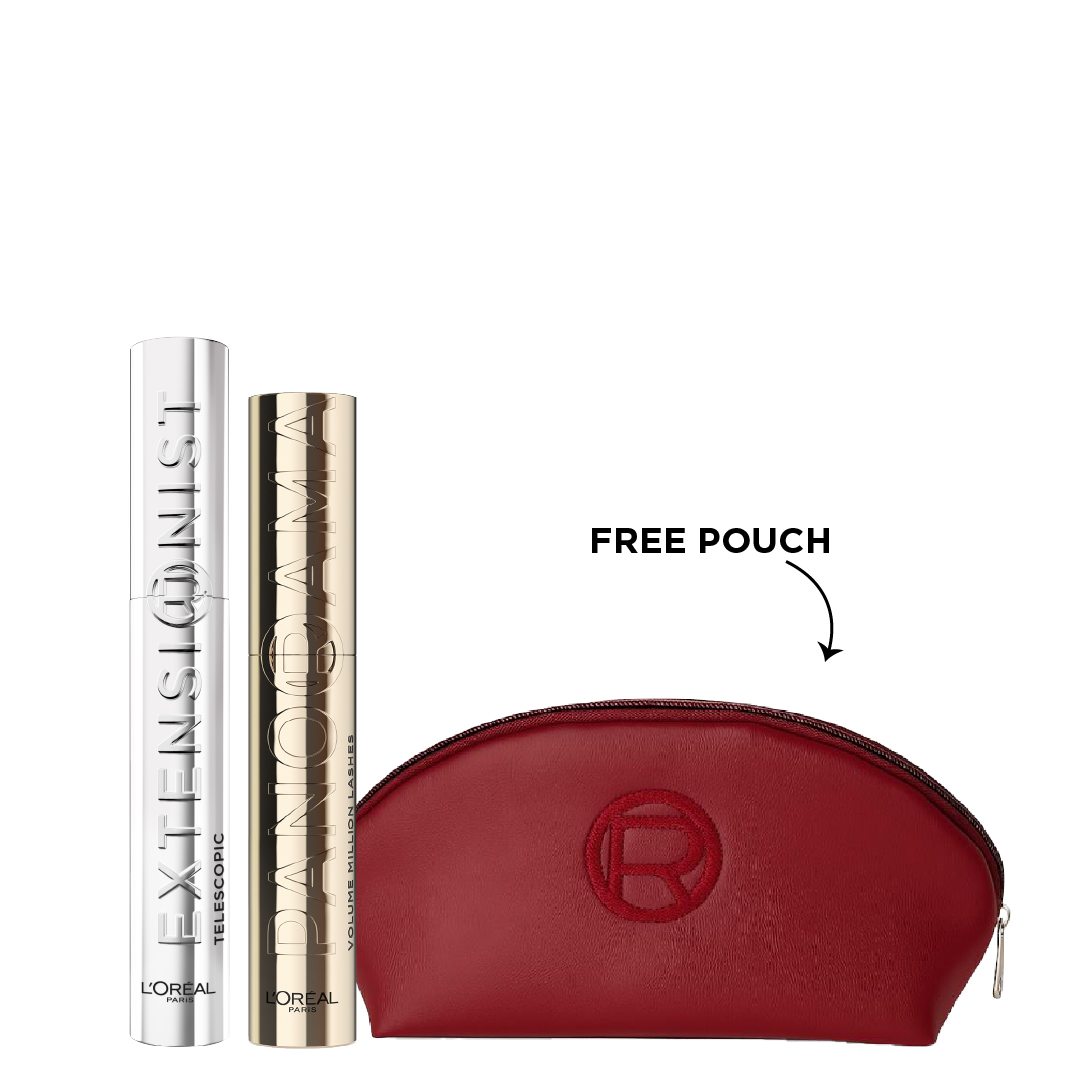 L'Oreal Paris - Panorama Mascara Black & Telescopic Extensionist Mascara Black Bundle