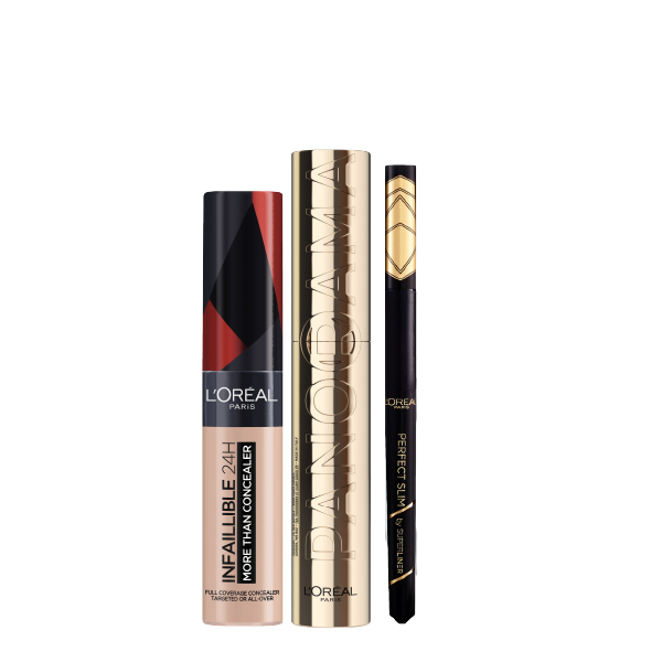 L'Oreal Paris - Infaillible 24H More Than Concealer, Panorama Mascara & Perfect Slim Liner Bundle