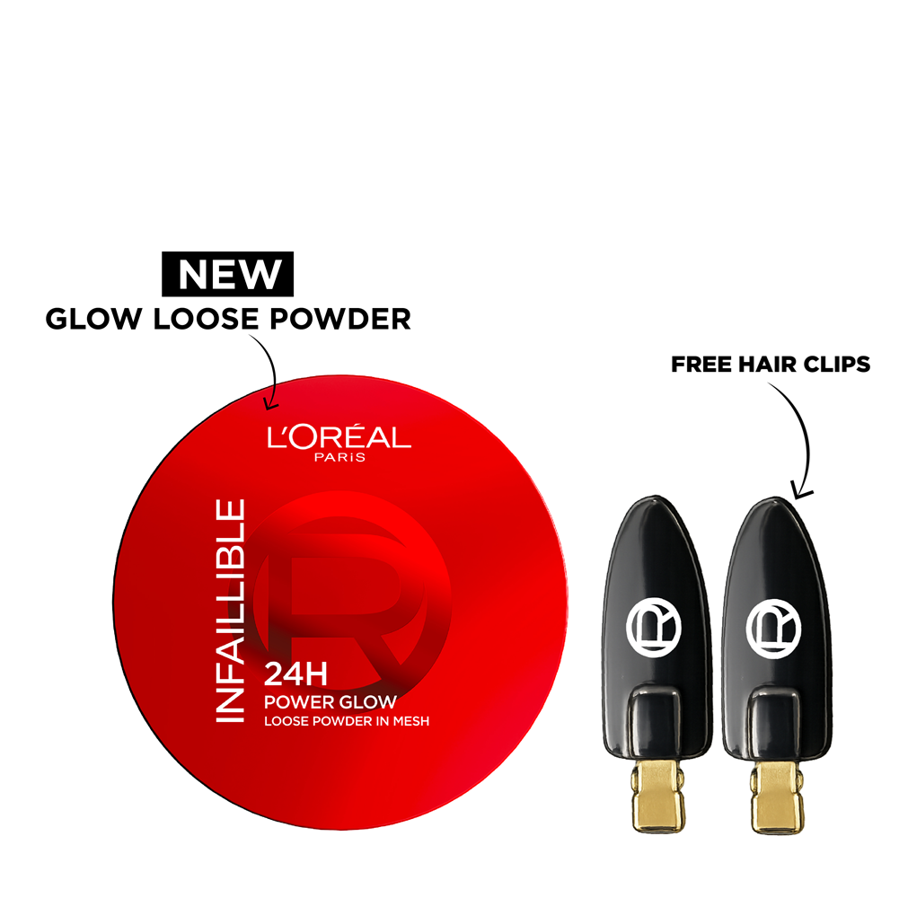 L'Oreal Paris - Infaillible 24H Power Glow Loose Powder In Mesh Duo Pack Bundle