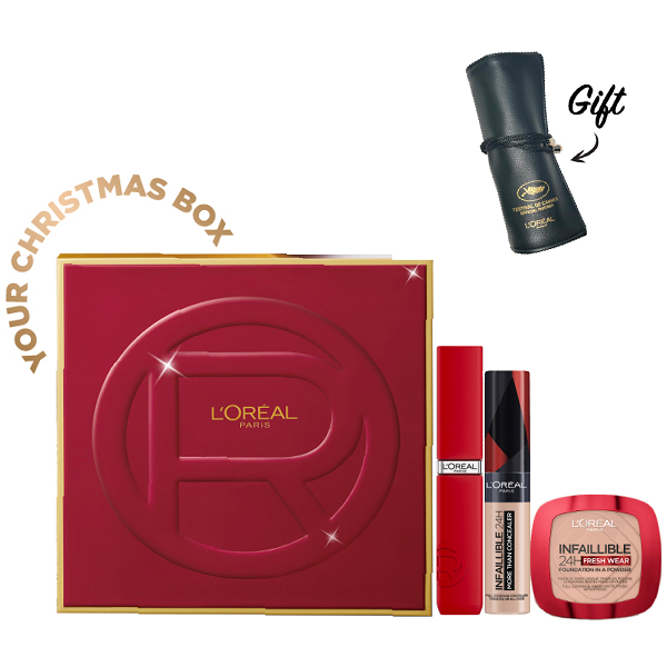 L'Oreal Paris - Infaillible Lipstick, More Than Concealer & Foundation In Powder Bundle