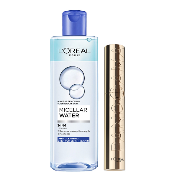 L'Oreal Paris - Panorama Mascara & Micellar Water 3 In 1 Deep Cleansing Bundle