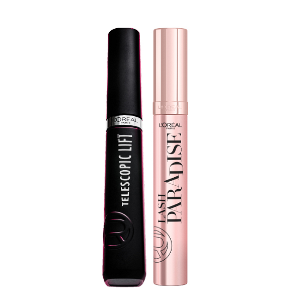 L'Oreal Paris - Telescopic Instant Lift Mascara & Lash Paradise Extatic Mascara Bundle