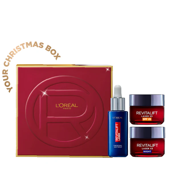 L'Oreal Skin Expert - Revitalift Laser Pure Retinol Serum, Revitalift Laser Day Cream & Laser Night Cream Bundle