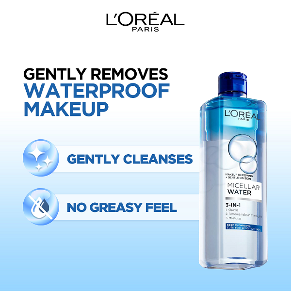 L'Oreal Skin Expert - Micellar Water 3 In 1 Deep Cleansing