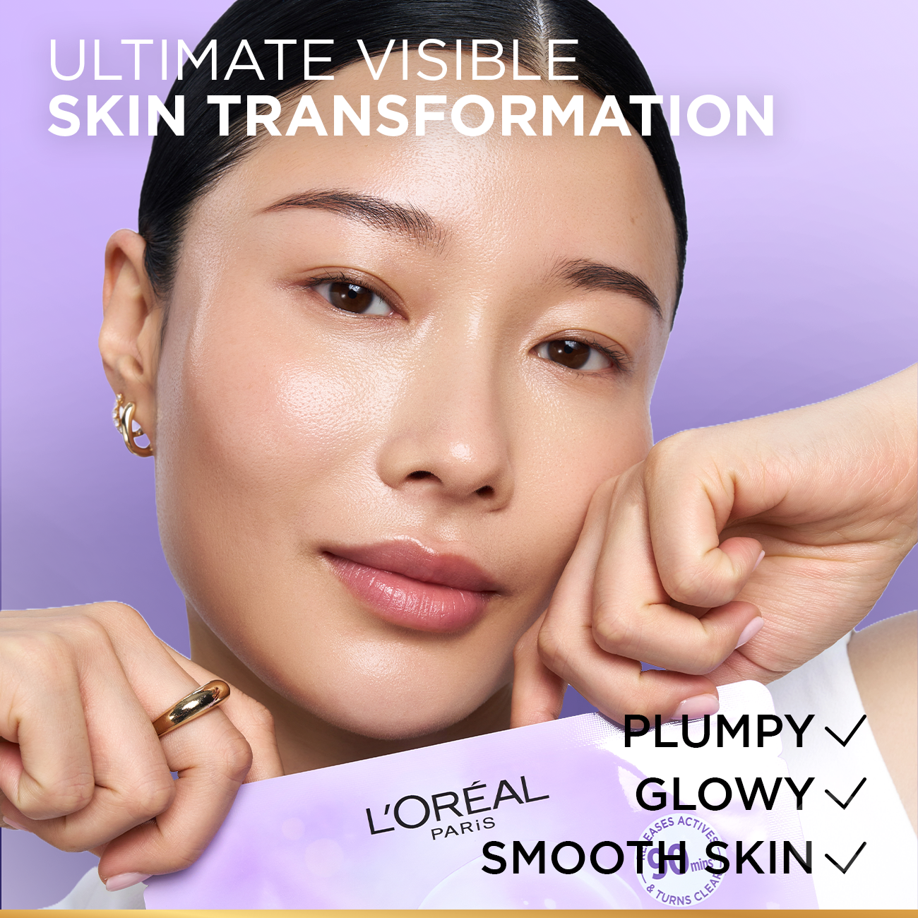 L'Oreal - Revitalift Glass Skin Hydrogel Glow Mask