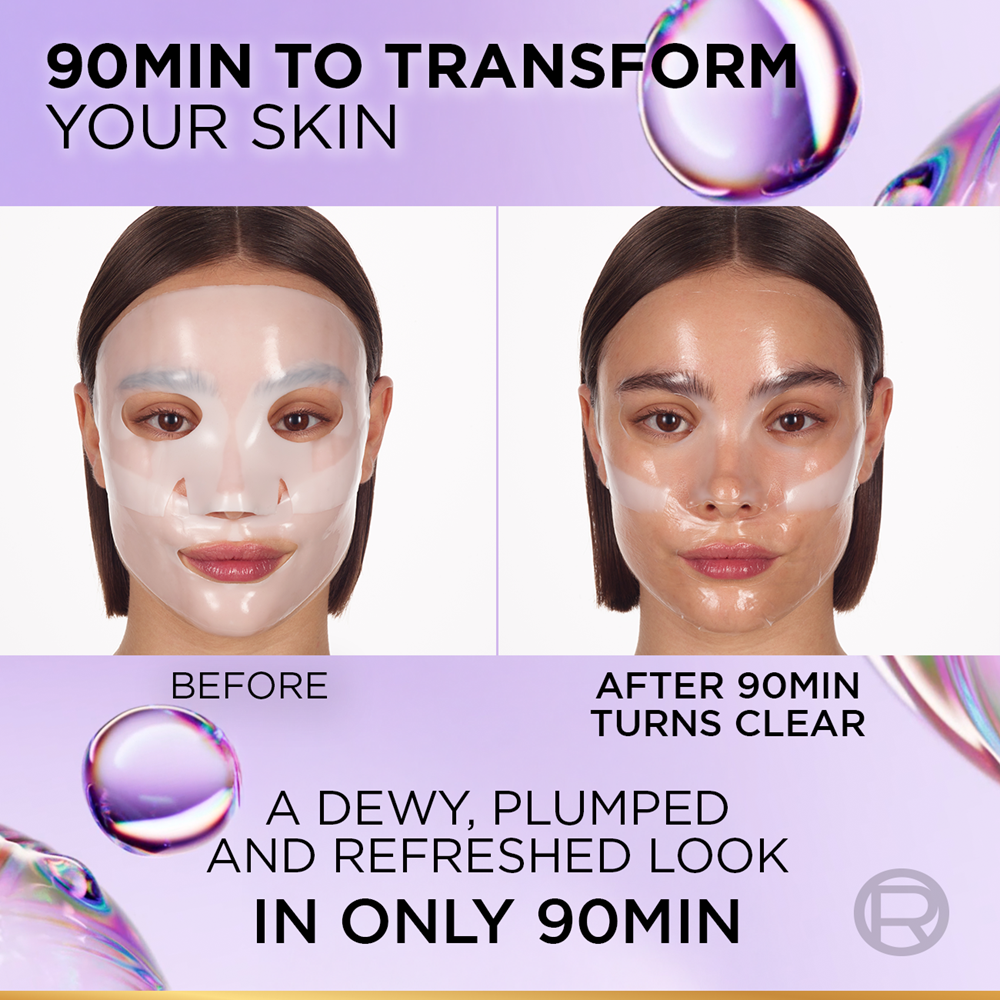 L'Oreal - Revitalift Glass Skin Hydrogel Glow Mask
