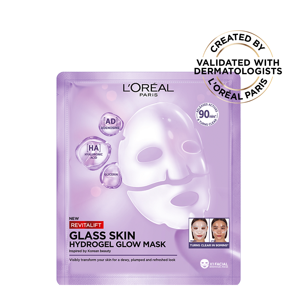L'Oreal - Revitalift Glass Skin Hydrogel Glow Mask