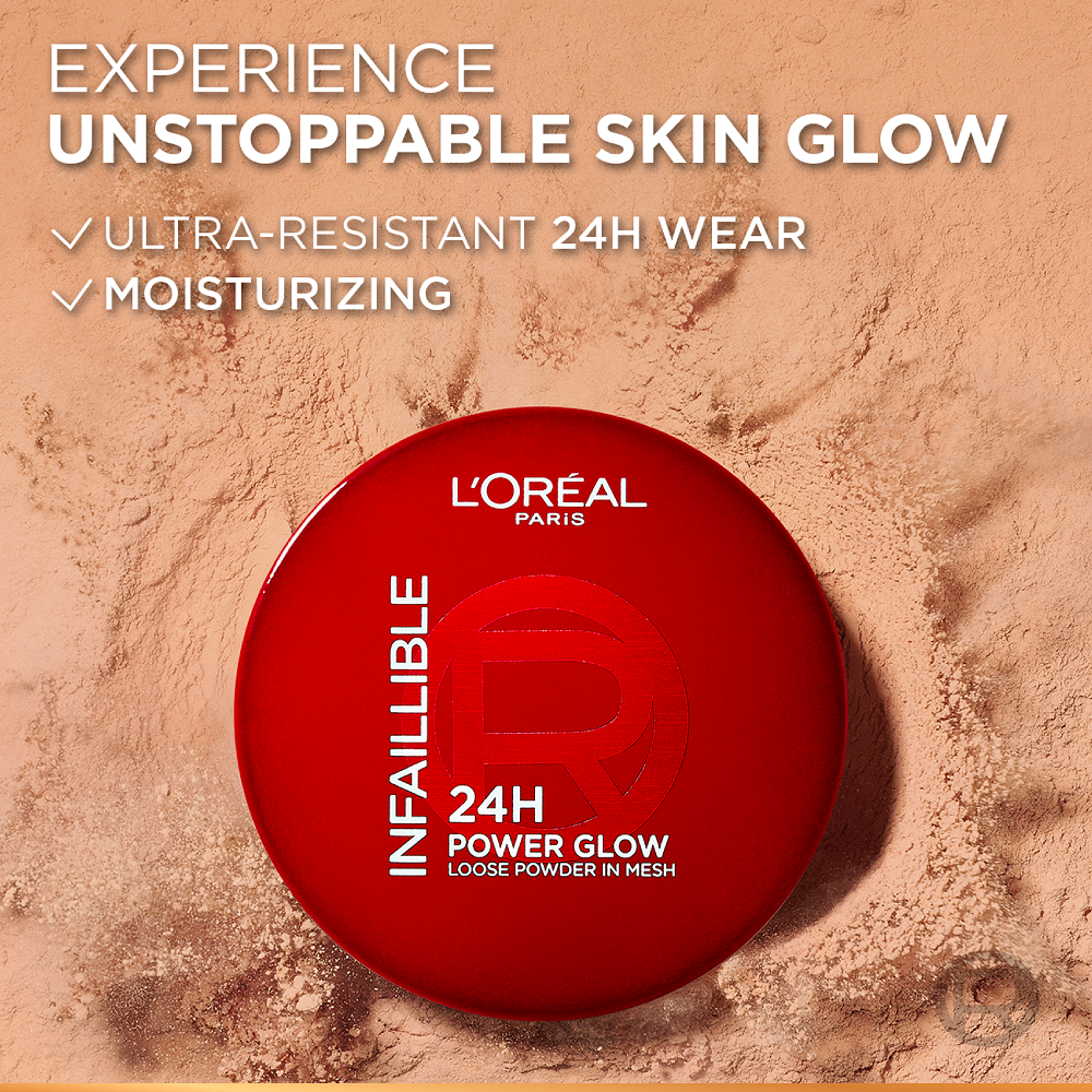 L'Oreal Paris - Infaillible 24H Power Glow Loose Powder In Mesh