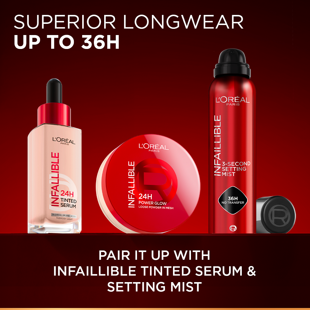 L'Oreal Paris - Infaillible 24H Power Glow Loose Powder In Mesh
