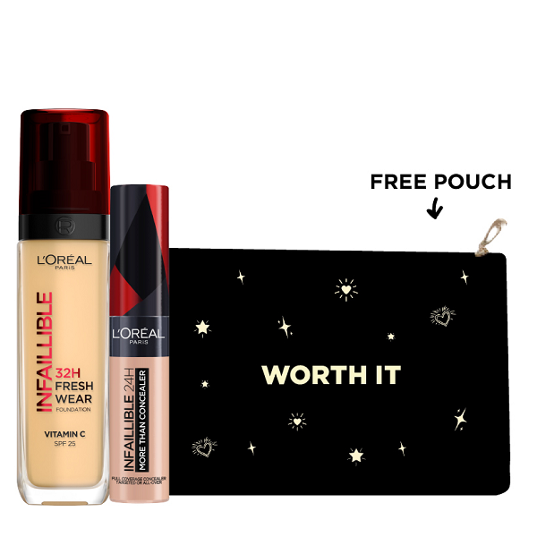 L'Oreal Paris - Infaillible More Than Concealer & 24H Fresh Wear Liquid Foundation Bundle