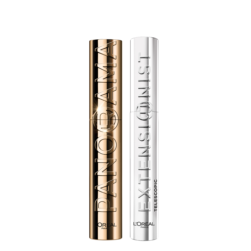 L'Oreal Paris - Panorama Mascara Black & Telescopic Extensionist Mascara Black Bundle