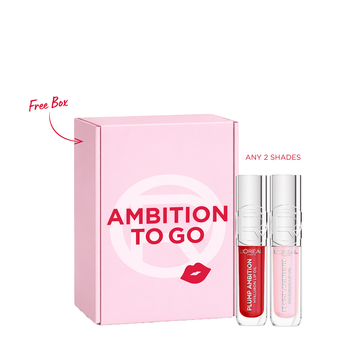 L'Oreal Paris - Plump Ambition Hyaluron Lip Oil Duo Pack Bundle