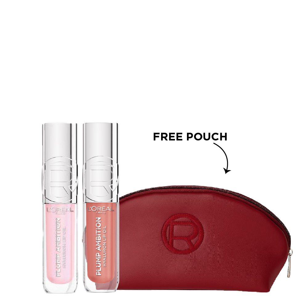 L'Oreal Paris - Plump Ambition Hyaluron Lip Oil Duo Pack Bundle