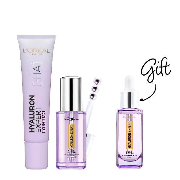 L'Oreal Skin Expert - Hyaluron Expert Eye Cream & Eye Serum Bundle