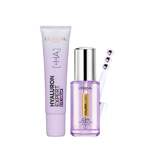 L'Oreal Skin Expert - Hyaluron Expert Eye Cream & Eye Serum Bundle