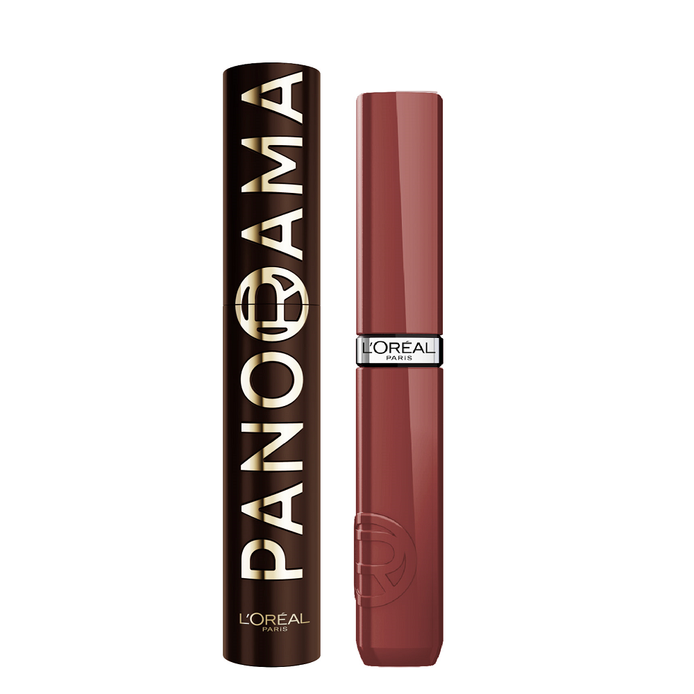 L'oreal Paris - Infaillible Matte Resistance Liquid Lipstick & Panorama Mascara Brown Leather Bundle