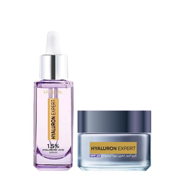 L'oreal Skin Expert - Hyaluron Expert Serum & Day Cream SPF20 Bundle