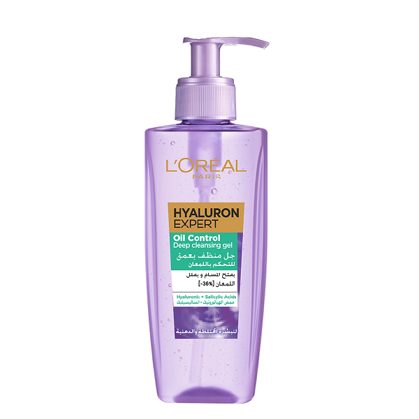 L'oreal Skin Expert - Hyaluron Expert Oil Control Deep Cleansing Gel