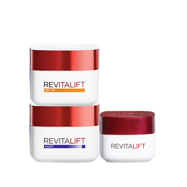 L'oreal Skin Expert - Revitalift Eye Cream, Revitalift Day Cream & Revitalift Night Cream Bundle