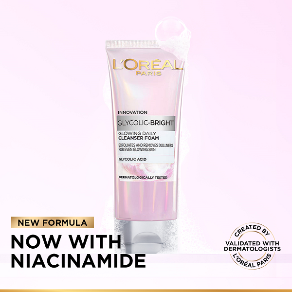 L'oreal Skin Expert - Glycolic Bright Cleanser Foam