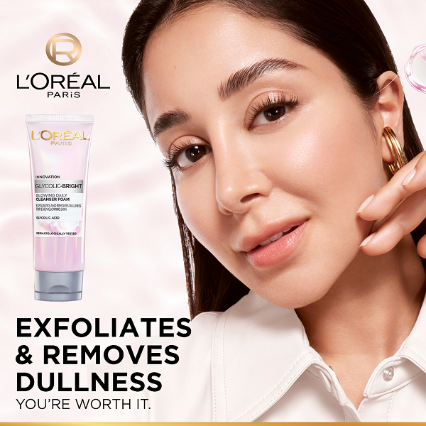 L'oreal Skin Expert - Glycolic Bright Cleanser Foam