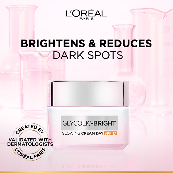 L'oreal Skin Expert - Glycolic Bright Day Cream SPF 17