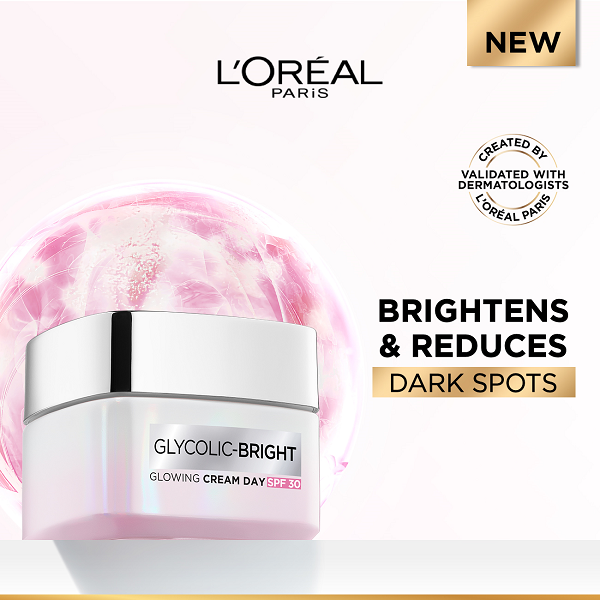 L'oreal Skin Expert - Glycolic Bright Day Cream SPF 30