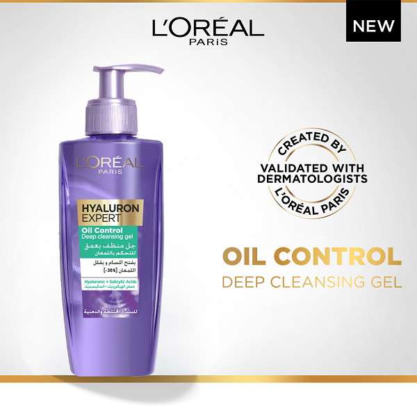 L'oreal Skin Expert - Hyaluron Expert Oil Control Deep Cleansing Gel