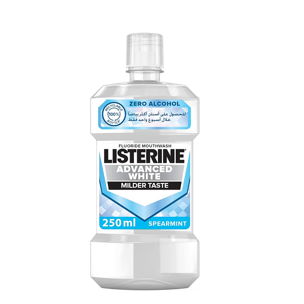 Listerine - Advanced White Zero Alcohol Spearmint Fluoride Mouthwash