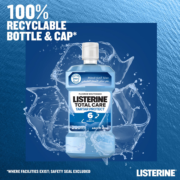 Listerine - Total Care Tartar Protect Arctic Mint Fluoride Mouthwash