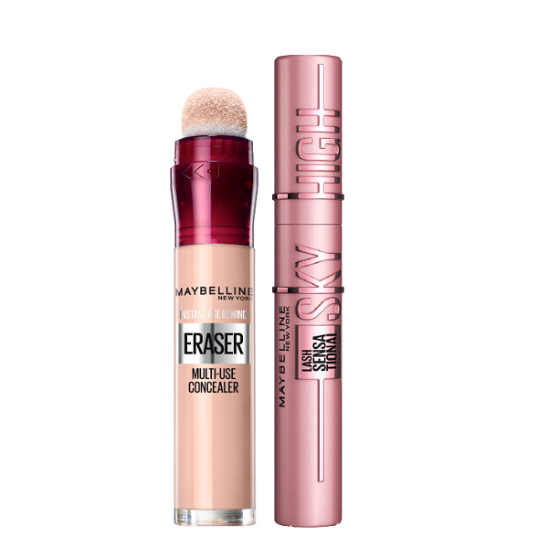 Maybelline - Lash Sensational Sky High Mascara & Instant Age Rewind Eraser Concealer Bundle
