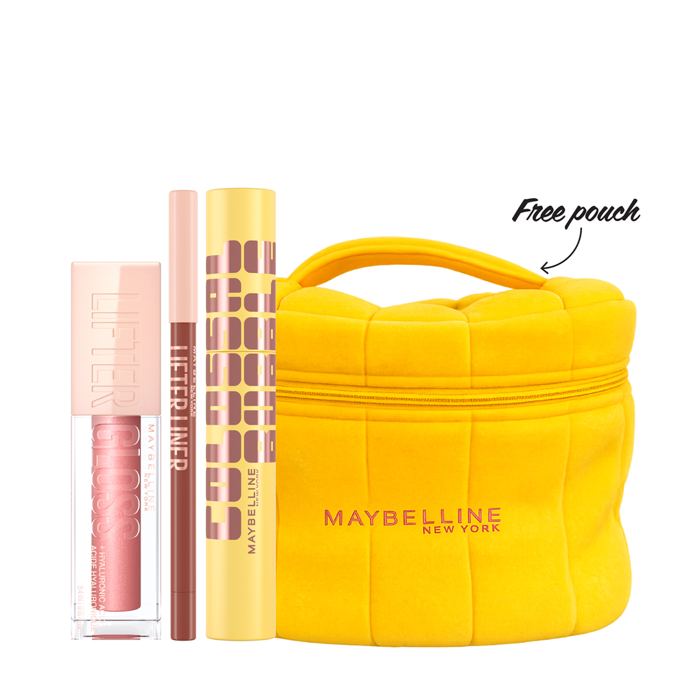Maybelline - Lifter Gloss, Lifter Liner & Colossal Bubble Mascara Bundle