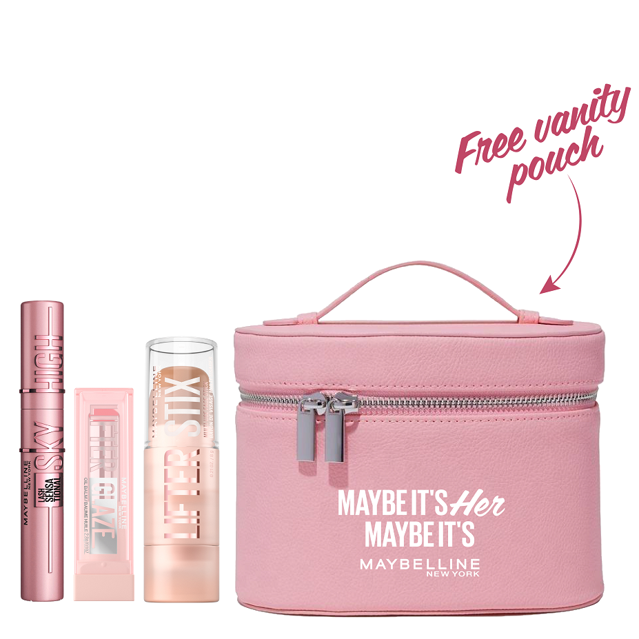 Maybelline - Face Lifter Stix, Sky High Mascara Black & Lifter Glaze Bundle