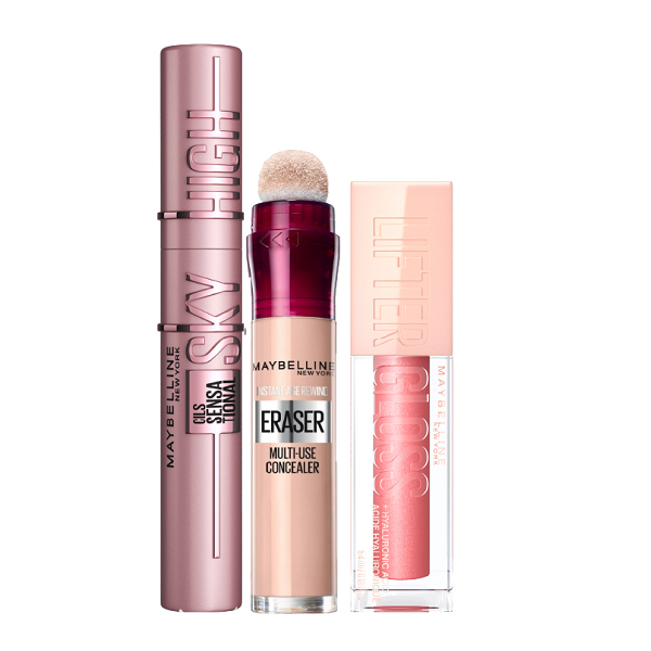 Maybelline - Sky High Mascara, Instant Age Eraser & Lifter Gloss Bundle