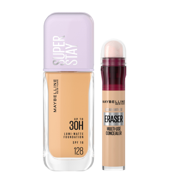 Maybelline - Super Stay Lumi Matte Foundation & Eraser Multi Use Concealer Bundle