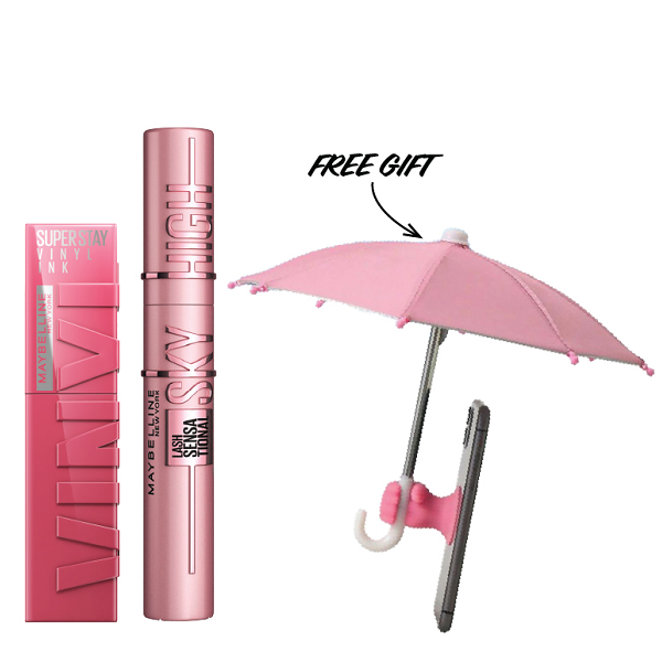 Maybelline - SuperStay Vinyl Ink & Sky High Mascara Bundle