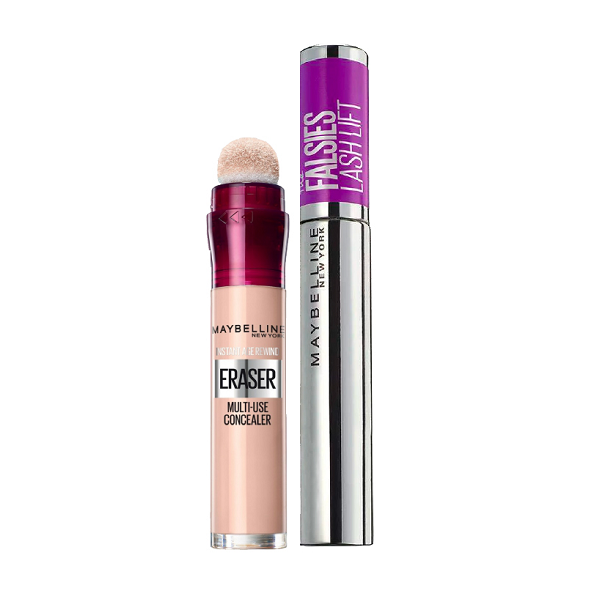 Maybelline - The Falsies Lash Lift Mascara & Instant Age Eraser Concealer Bundle