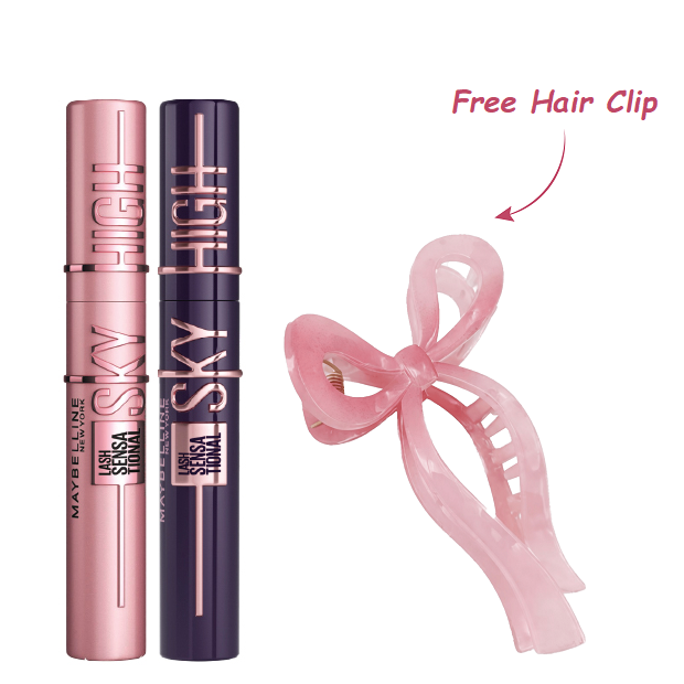 Maybelline - Lash Sensational Sky High Mascara Black & Plum Twilight Bundle