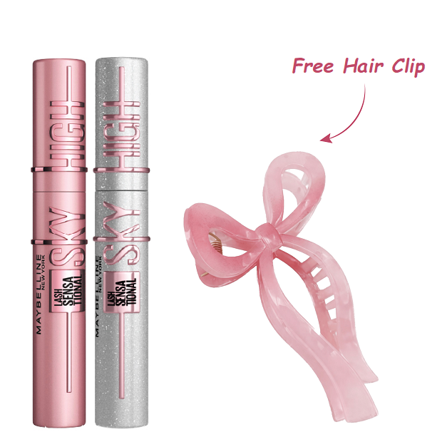 Maybelline - Lash Sensational Sky High Mascara Black & Space Diamond Bundle