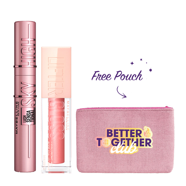 Maybelline - Lash Sensational Sky High Mascara & Lifter Gloss Bundle