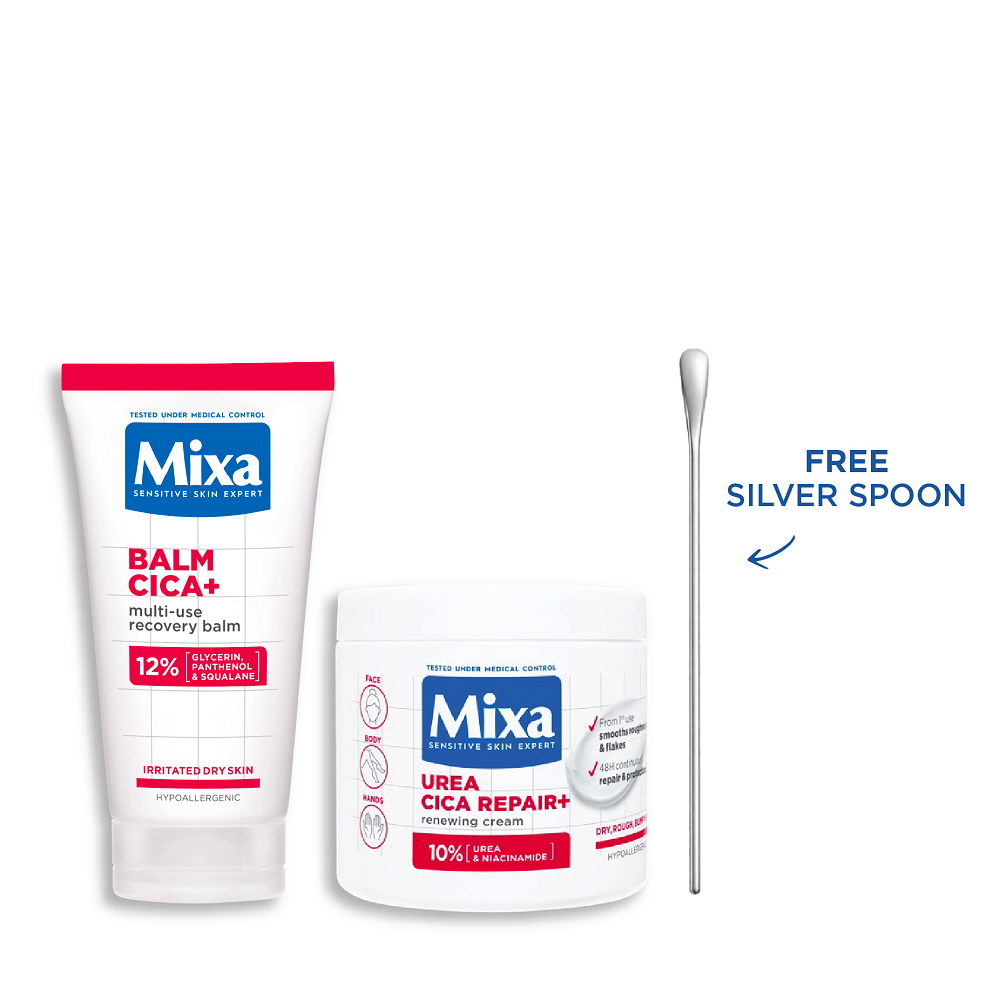 Mixa - Urea Cica Repair+ Renewing Cream & Balm Cica Bundle