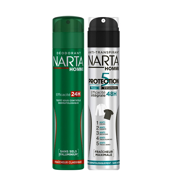 Narta - Homme Protection 5 & Classic Freshness Deo Spray Bundle